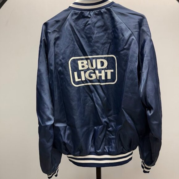 Vintage Anheuser-Busch Bud Light Bomber Jacket - Picture 3 of 4